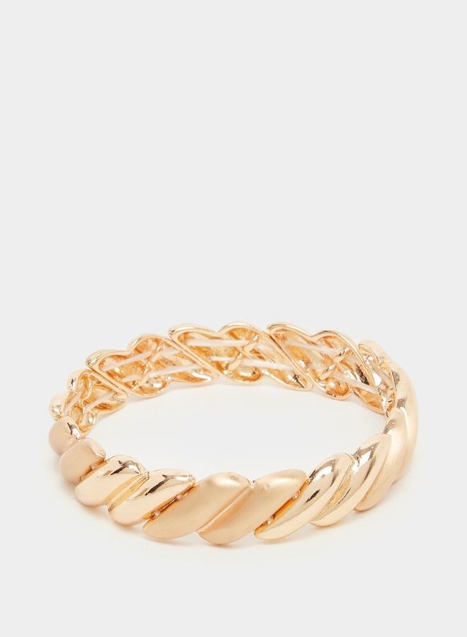 Styli Chunky Textured Bangle - Image 1