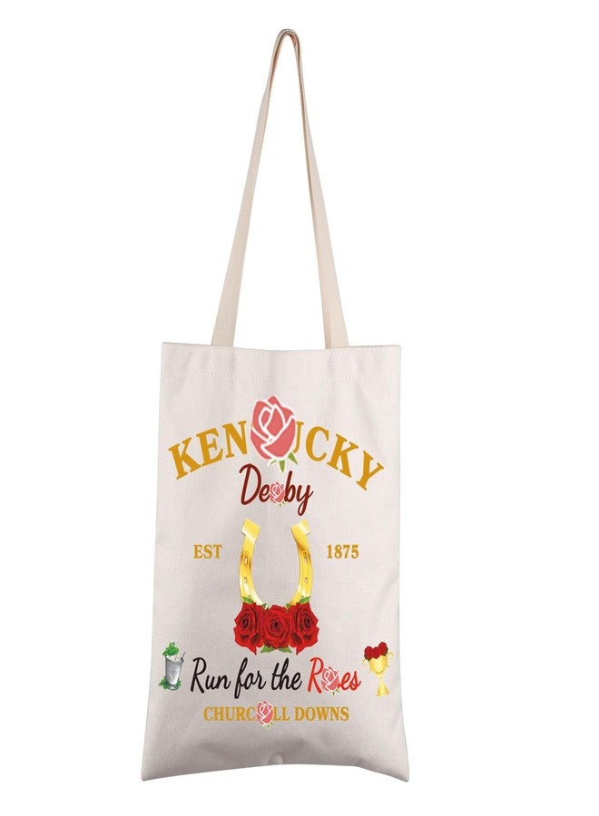 FEELMEM Horse Racing Gift Est 1875 Horse Race Tote Bag Horse Racing Party Day Gift - Image 1
