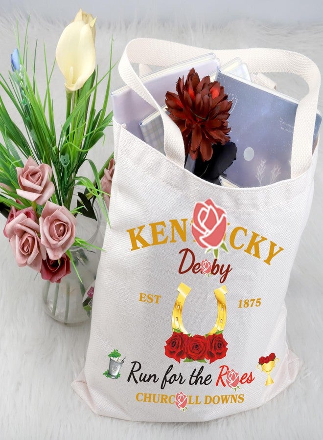 FEELMEM Horse Racing Gift Est 1875 Horse Race Tote Bag Horse Racing Party Day Gift - Image 4