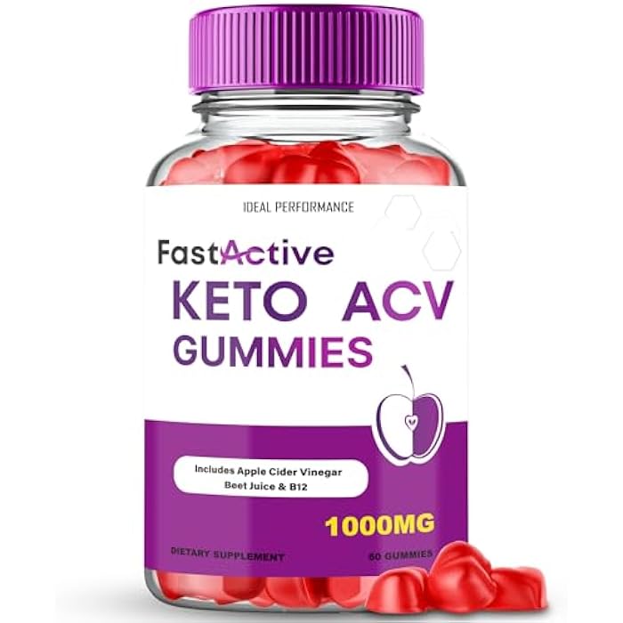 IDEAL PERFORMANCE Fast Active Keto + Gummies, Fast Active Keto ACV Keto Supplement Gummies - Maximum Strength, All Natural Support Formula FastActive Keto+ACV Advanced Formula, FastActive Keto Gummy Reviews (1 Pack) - Image 1
