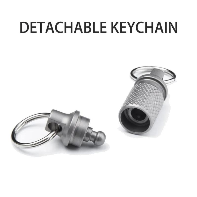 Titanium Keychain Lightweight Durable Detachable Titanium Key Holder - Corrosion-Resistant Compact Key Ring for Everyday Carry - Image 2