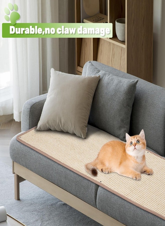 Uranshin Natural Sisal Cat Wall Climbing Carpet, Wall Scratcher Carpet Mat Pad, Cat Climbing Wall, Tall Scratching Post, Wall Floor Couch Sofa Protector, Scratching Pad for Indoor Cats （39.3" Lx15.7 W, 1PC） - Image 3