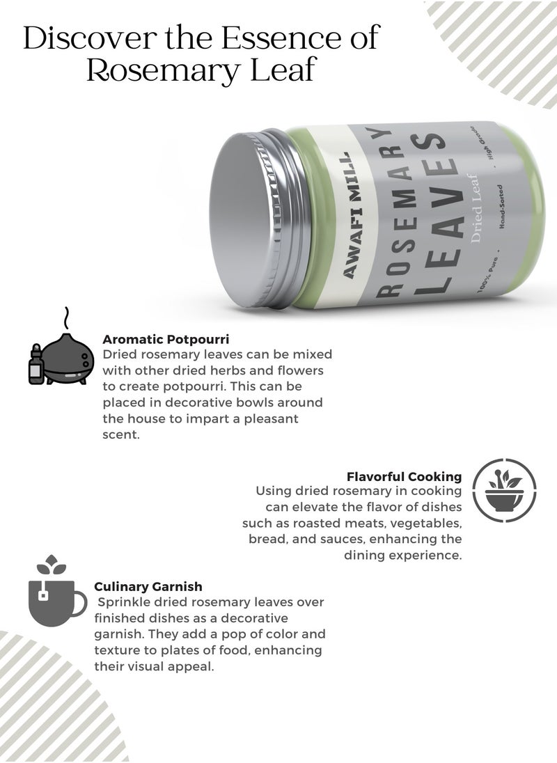 Awafi Mill Dried Rosemary Leaves - Premium Quality - Aromatic Herb for Cooking - Rich in Flavor  - Image 2