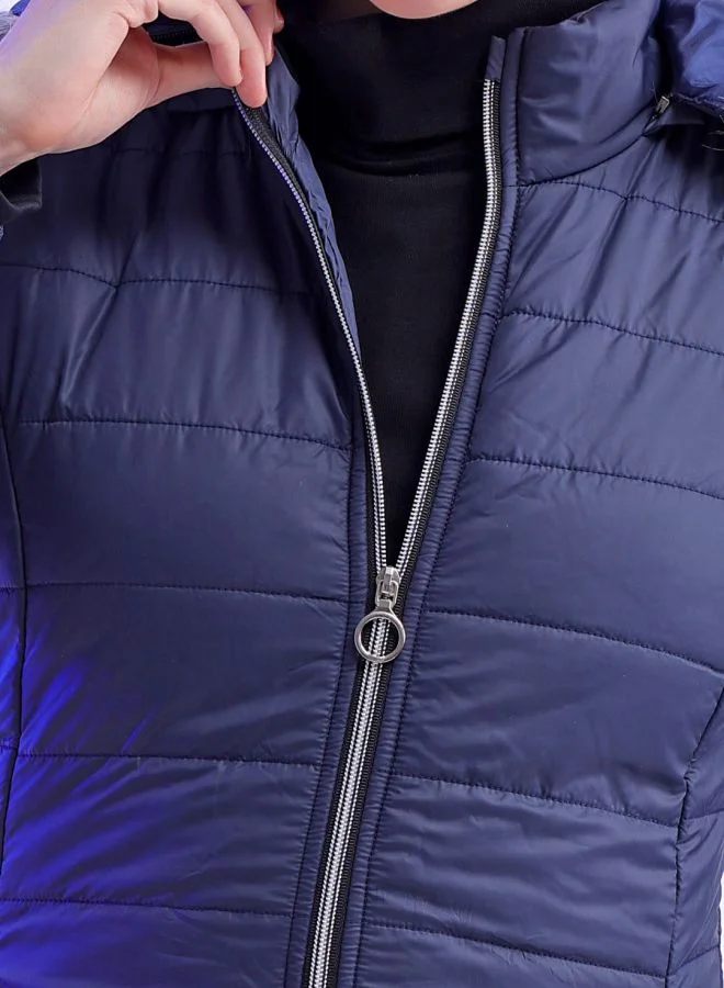 Freehand Women Slim Fit Solid Puffer Jacket