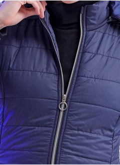 Freehand Women Slim Fit Solid Puffer Jacket  - Image 5