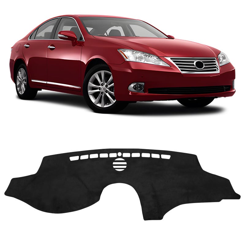FIILINES Dashboard Cover for Lexus ES ES240 ES350 20072012 Lexus ES Accessories Suede Dash Cover Mat Sunshade AntiSlip Pad Carpet Protector Black