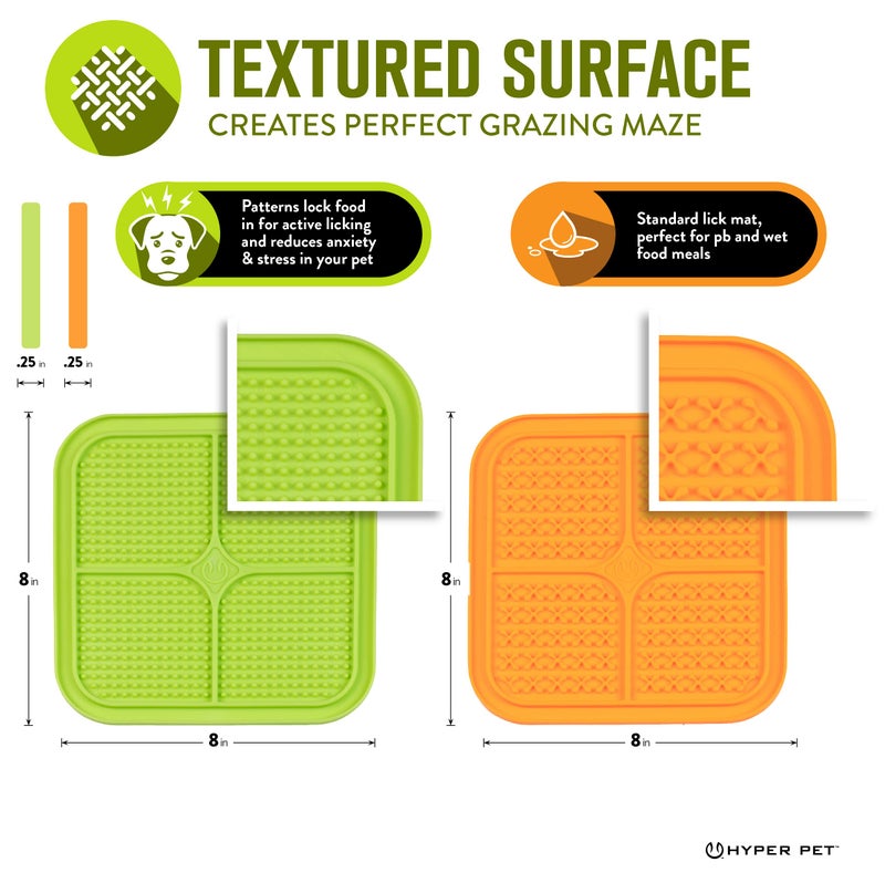Hyper Pet IQ Treat Lick mat for Dogs, Slow Feeder & Cat Lick mats | Great Alternative to Slow Feeder Dog Bowls & Feeders | Perfect Licking mat, Cat Puzzle & Dog Enrichment Toys - Image 3