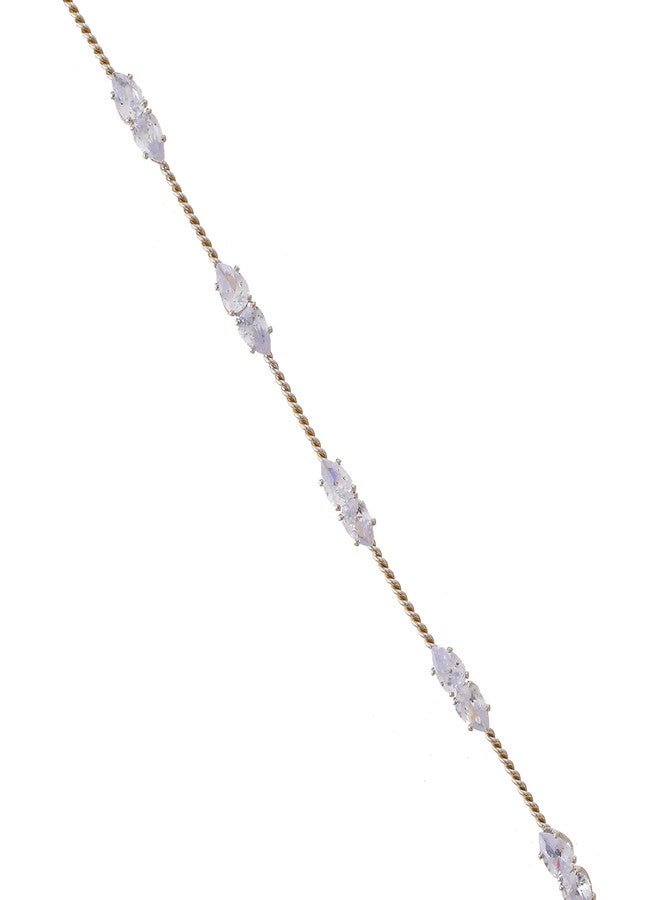 VOYLLA Royal Romance Ariel Hair Accessories|Tiara Hair Accessories For Women|Women Hair Accessories|Gift For Women|American Diamond|Wedding|Cocktail|Love|Heart|Party|Valentine Gift - Image 4