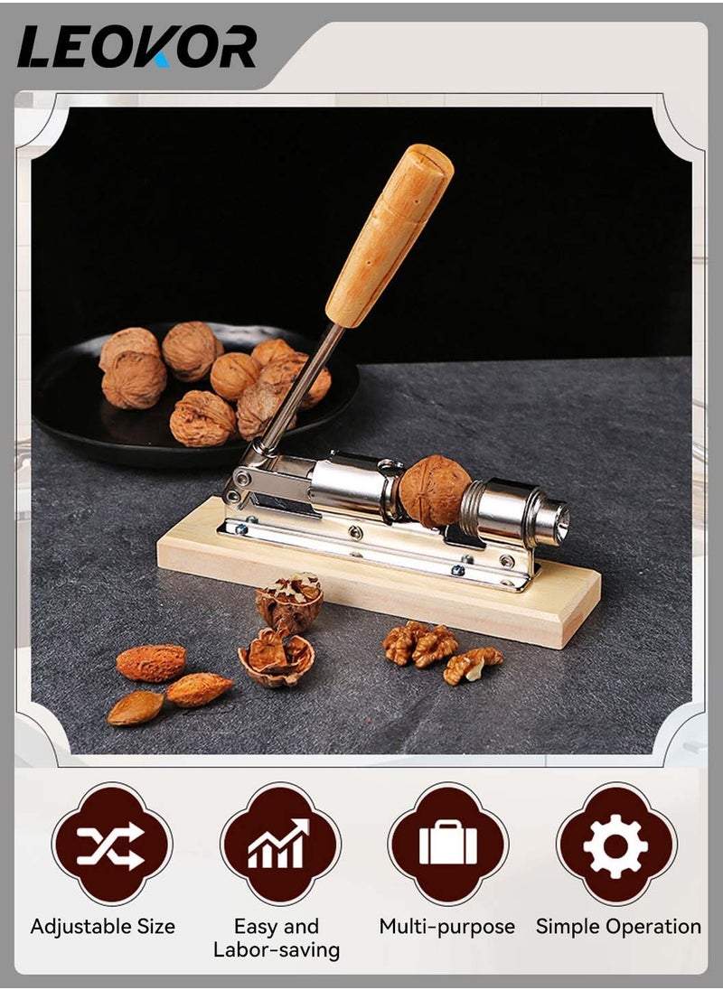 LEOKOR - Adjustable Distance Manual Stainless Steel Mechanical Nut Cracker - Image 1