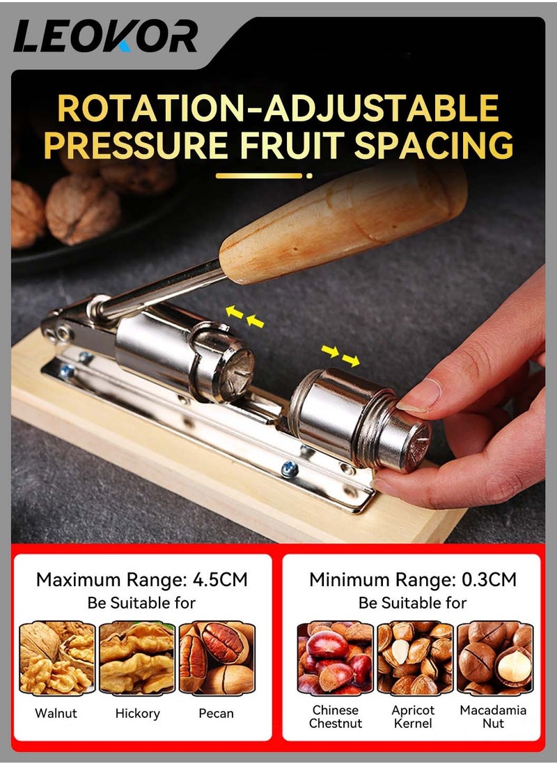 LEOKOR - Adjustable Distance Manual Stainless Steel Mechanical Nut Cracker - Image 1