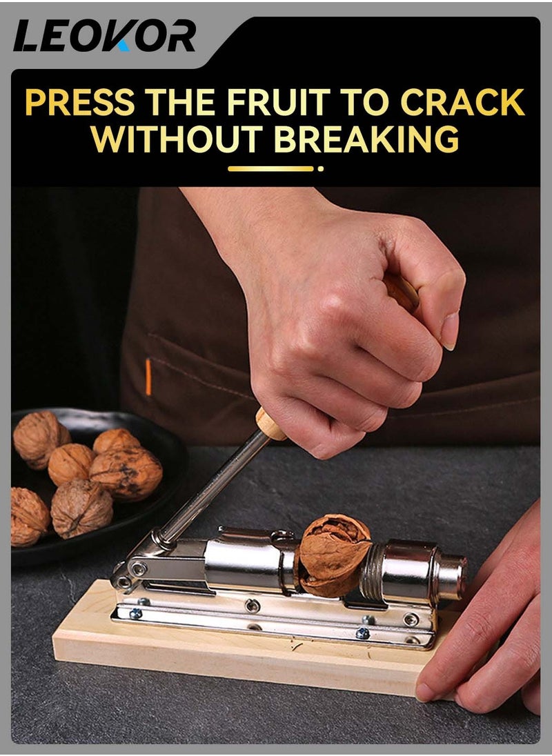 LEOKOR - Adjustable Distance Manual Stainless Steel Mechanical Nut Cracker - Image 1