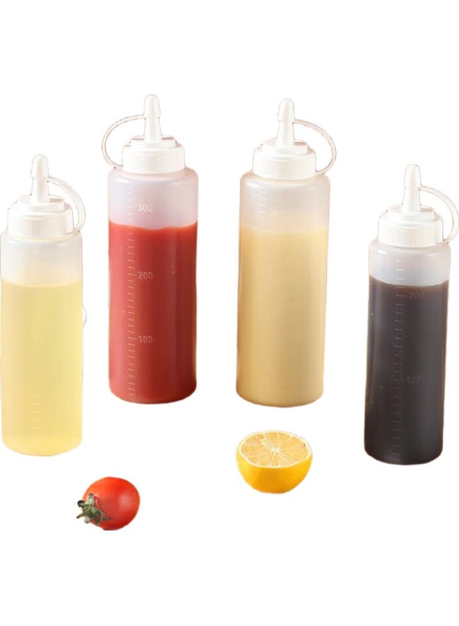 BAIJIE Squeeze Bottles, Set Of 4, Condiment Bottles For Syrup, Jam, Tomato Salad, Honey, Squeeze Bottles For Sauces And Jams - Image 3