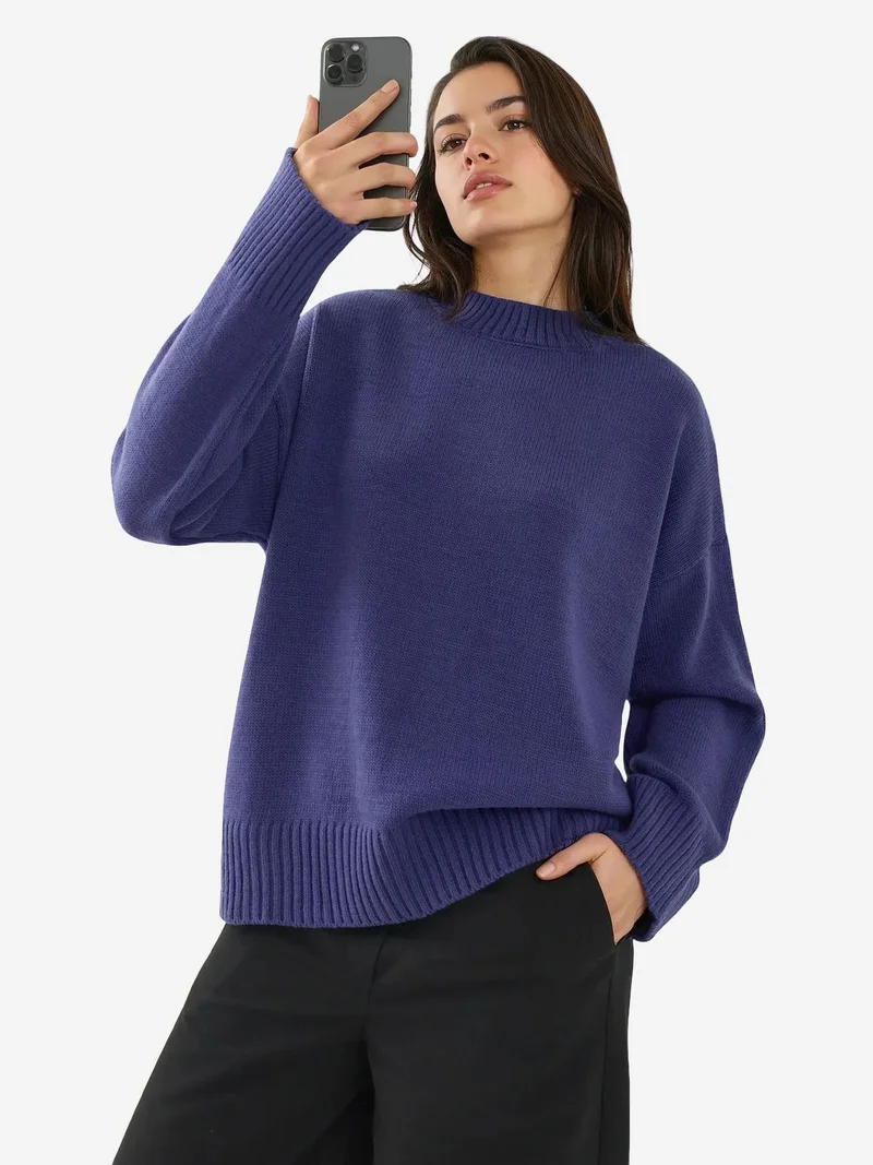 HICCUP Crew Neck Cozy Sweater