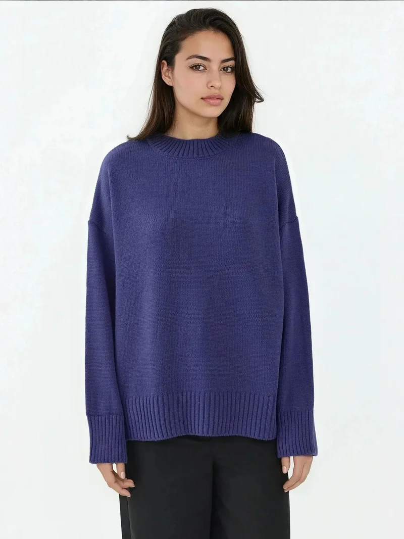 HICCUP Crew Neck Cozy Sweater