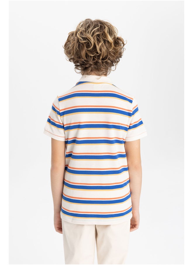 DeFacto - Boy Regular Fit Polo Neck Knitted Short Sleeve Polo T-Shirt - Image 1