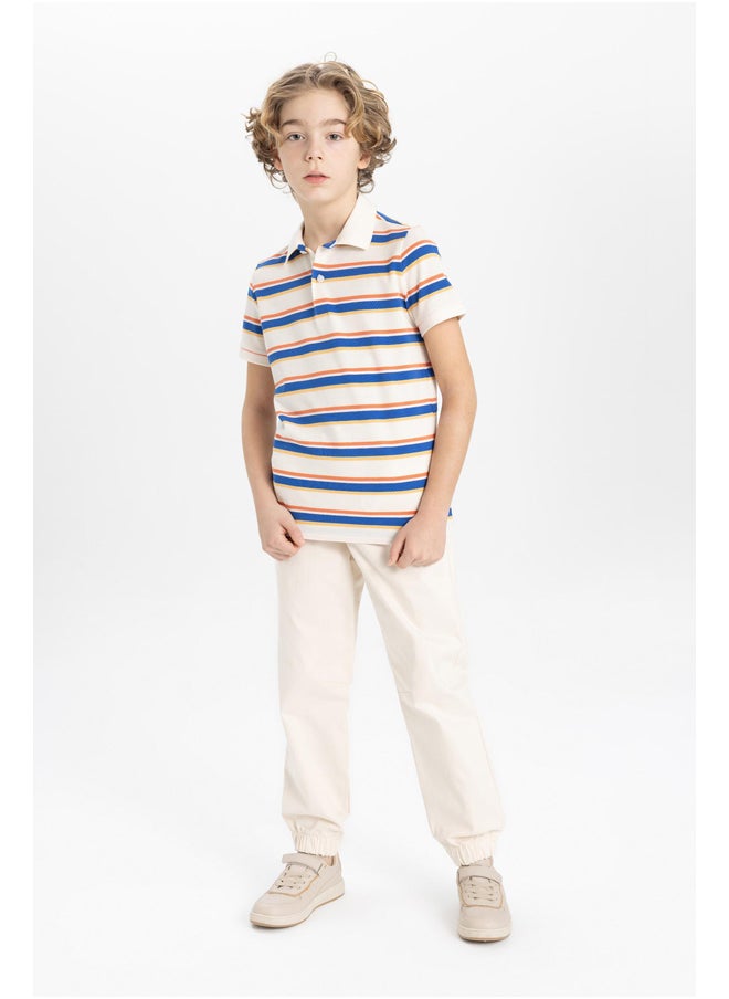DeFacto - Boy Regular Fit Polo Neck Knitted Short Sleeve Polo T-Shirt - Image 1