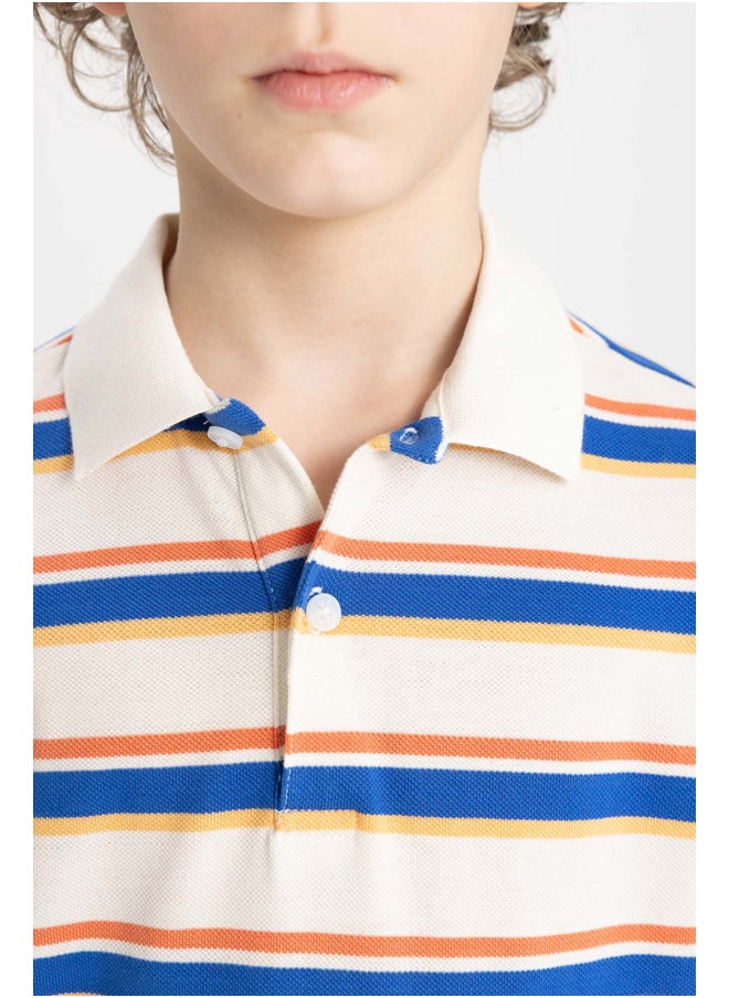 DeFacto - Boy Regular Fit Polo Neck Knitted Short Sleeve Polo T-Shirt - Image 1