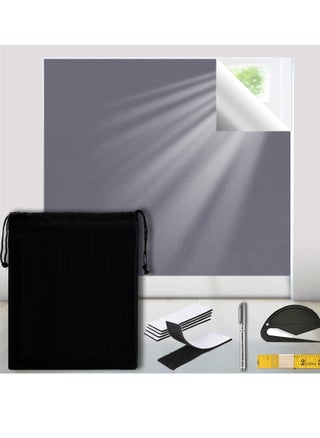 Self-Adhesive Portable Blackout Curtains for Bedroom Nursery Loft Travel RV Car Length 1 M Width 1.45 M - pzsku/Z95DA451E7FA6F7F07CBEZ/45/_/1709285613/86353eb4-52fc-4699-a88b-57e52ca567dc