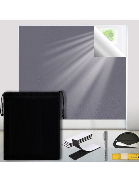 Self-Adhesive Portable Blackout Curtains for Bedroom Nursery Loft Travel RV Car Length 1 M Width 1.45 M