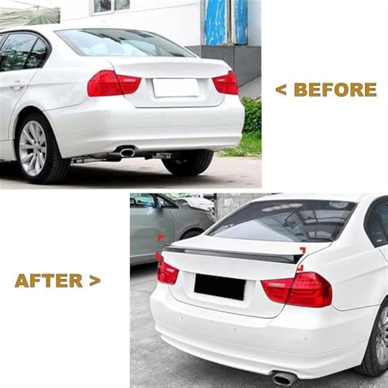 QASULER Rear Bumper Spoiler for BMW 3 Series E90 - Image 2