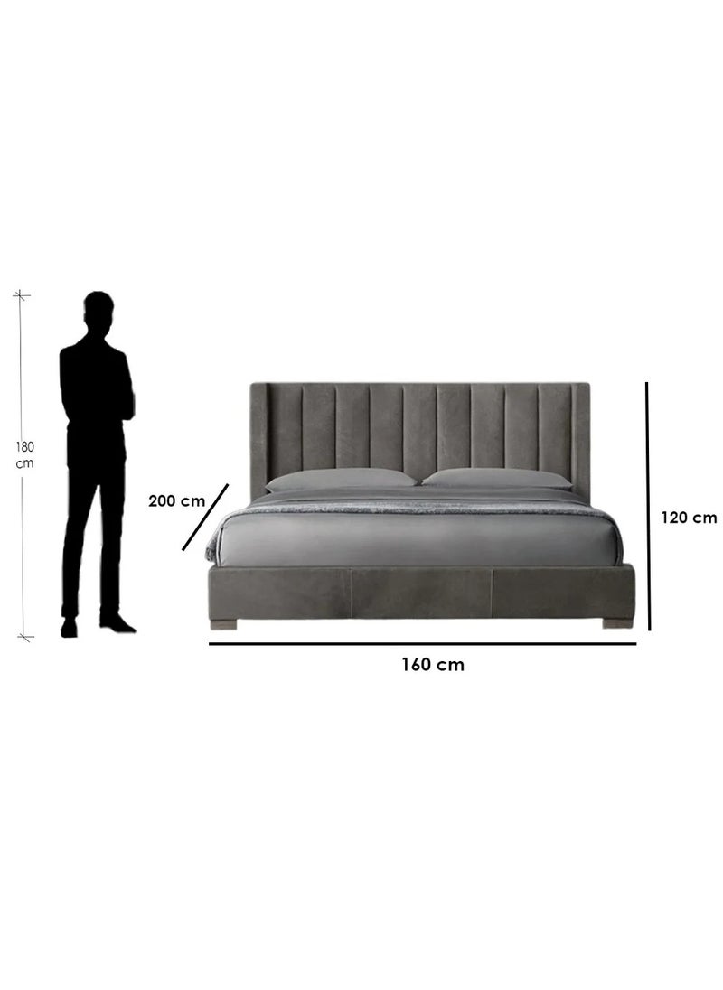 Generic Double bed 160 cm Classic home  - Image 2