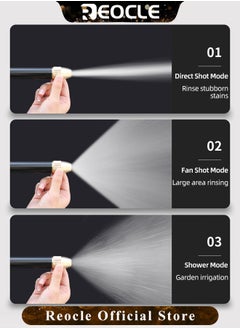 REOCLE Pressure Washer Gun Set High Power Washer Gun Extendable Washer Sprayer Pressure Washer Adapter Set Quick Connect Kit for Wash Cars & Wash Floors & Water Plants  - Image 3
