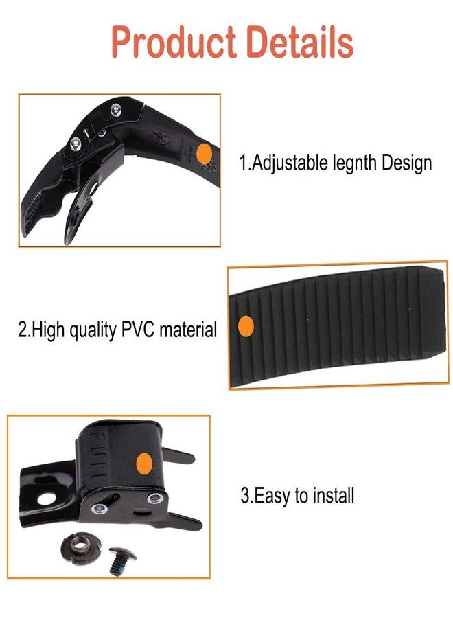 Grneric Roller Skate Strap, 2 Set Replacement Inline Roller Skate Shoes Energy Strap Buckles with Screws Suit for Men Women Kids Outdoor Skating Parts - Image 3