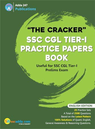 Adda247 The Cracker SSC CGL Tier I Practice Papers Book ( In English Printed Edition) [Paperback Bunko] Add247 Publications [Paperback Bunko] Add247 Publications  - Image 1