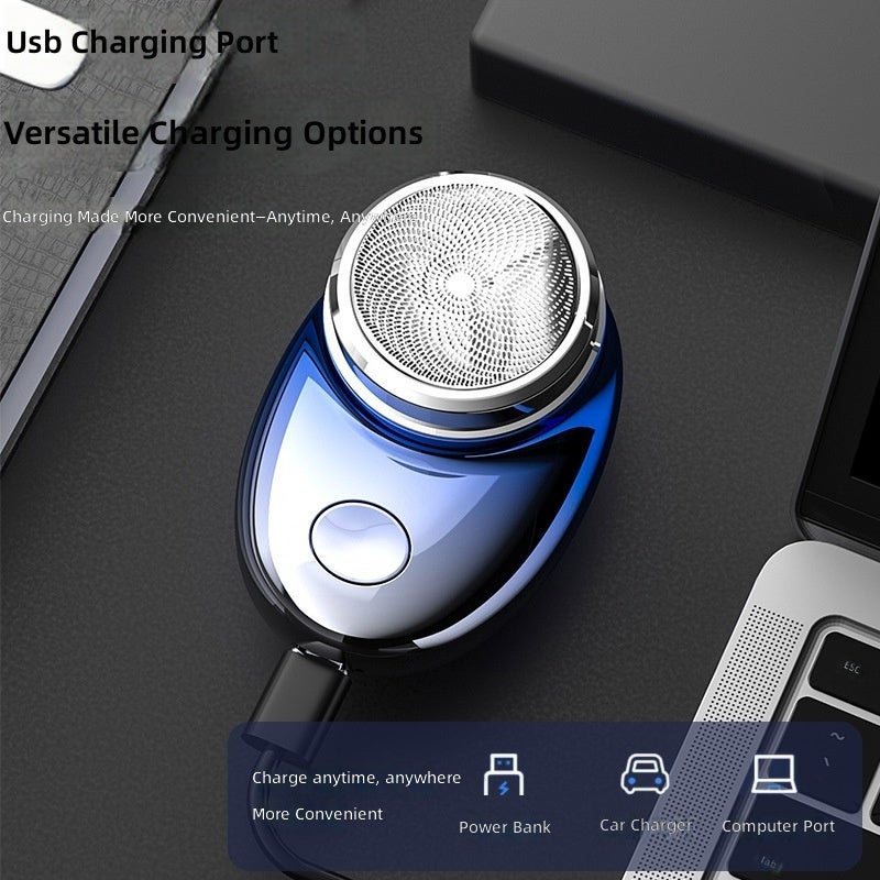 ماكينة حلاقة سفر رجالية من جيليلاي، قابلة للشحن عبر USB، رؤوس دوارة عائمة ثلاثية، محمولة - Image 5