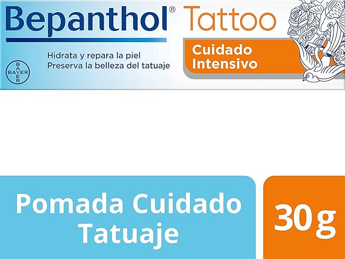 BEPANTHOL Panthenol Cream Hydrates Repairs PostTattoo Skin Preserves Tattoo Beauty 30g Preservative Unscented Free - Image 2