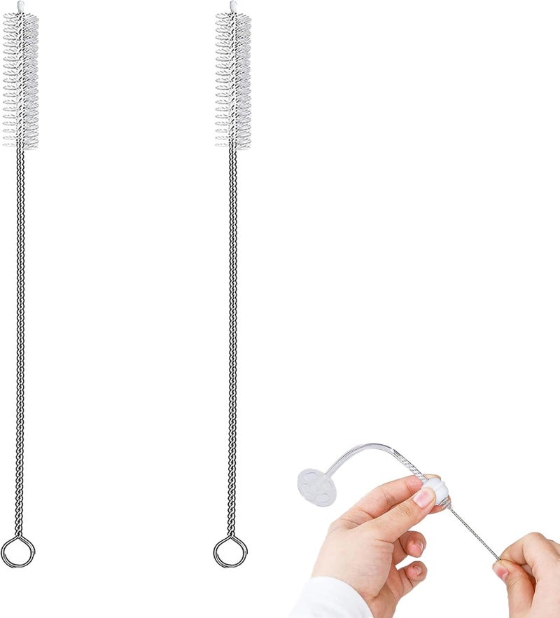 Heavy Bristle Straw Cleaner, Straws Cleaning Brush, Flexible Brush with Soft Bristles for Washing Drink Straws, Tea Pot Spout, Glass Bottles and Narrow Tubes - Image 1