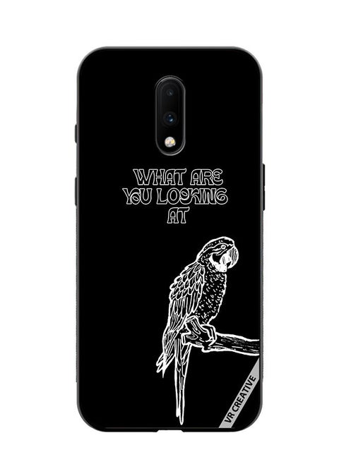 Protective Case Cover For OnePlus 7 Funny Parrot Design Multicolour