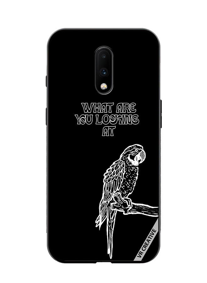 Protective Case Cover For OnePlus 7 Funny Parrot Design Multicolour