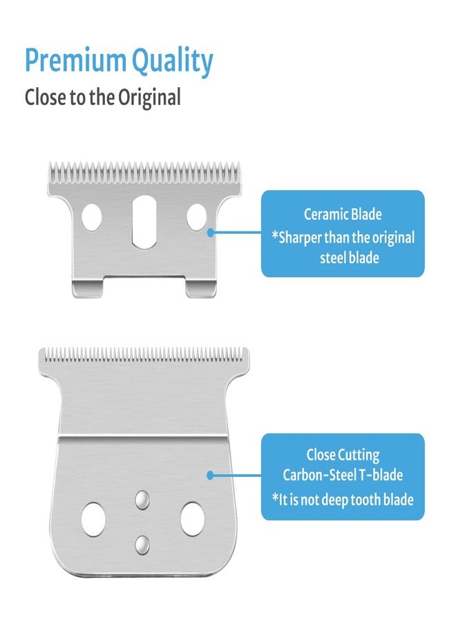 Perfitech 2 Pack T-Blades Compatible with Andis T-Outliner G, GO, GTO, GTX, Headliner LS2, LS3 Replacement - Image 5