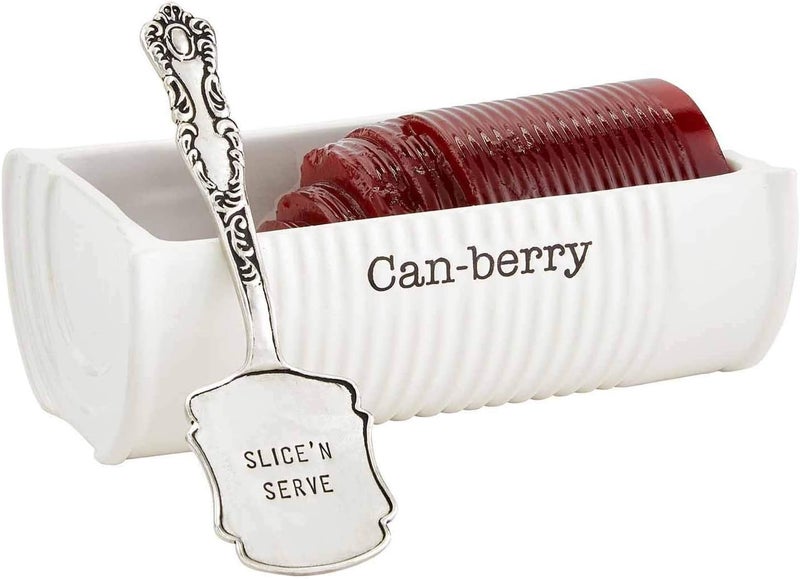 MudPie Can-Berry Ceramic Cranberry Serving Dish and Spatula Set - Image 1