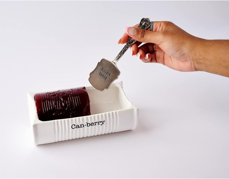 MudPie Can-Berry Ceramic Cranberry Serving Dish and Spatula Set - Image 5