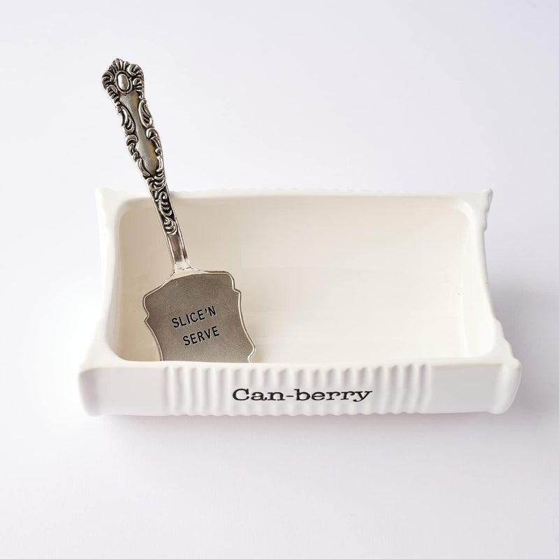 MudPie Can-Berry Ceramic Cranberry Serving Dish and Spatula Set - Image 4