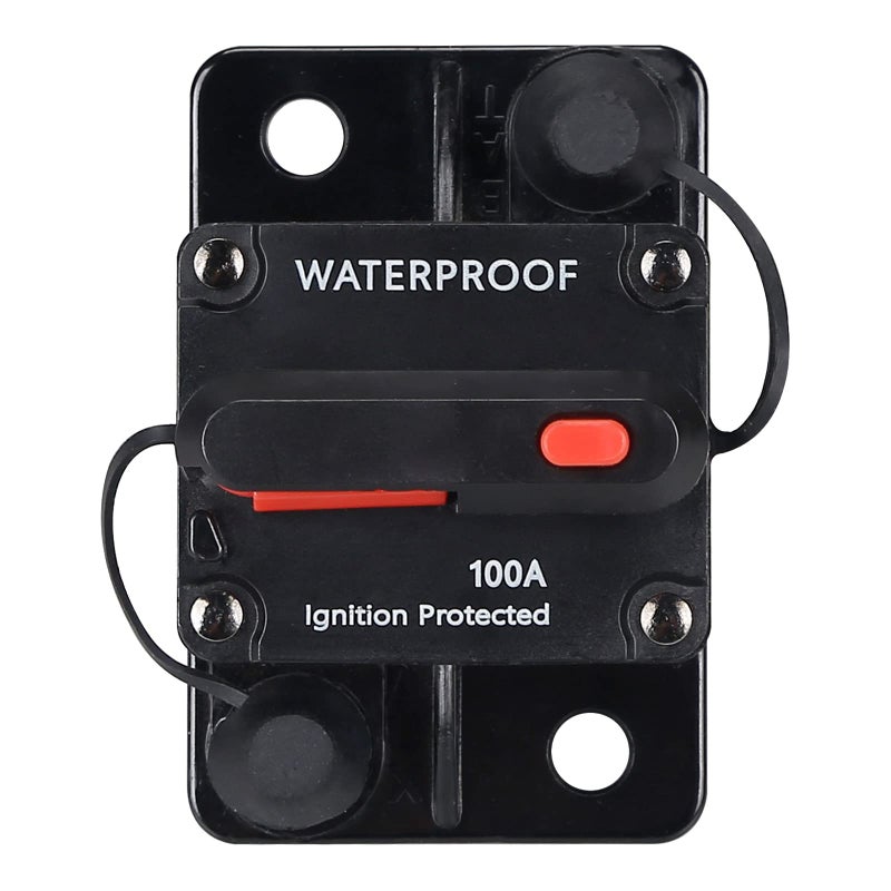 100 Amp Waterproof Circuit Breakerwith Manual Reset12V48V DCfor Car Marine Trolling Motors Boat ATV Manual Power Protect for Audio System Fuse