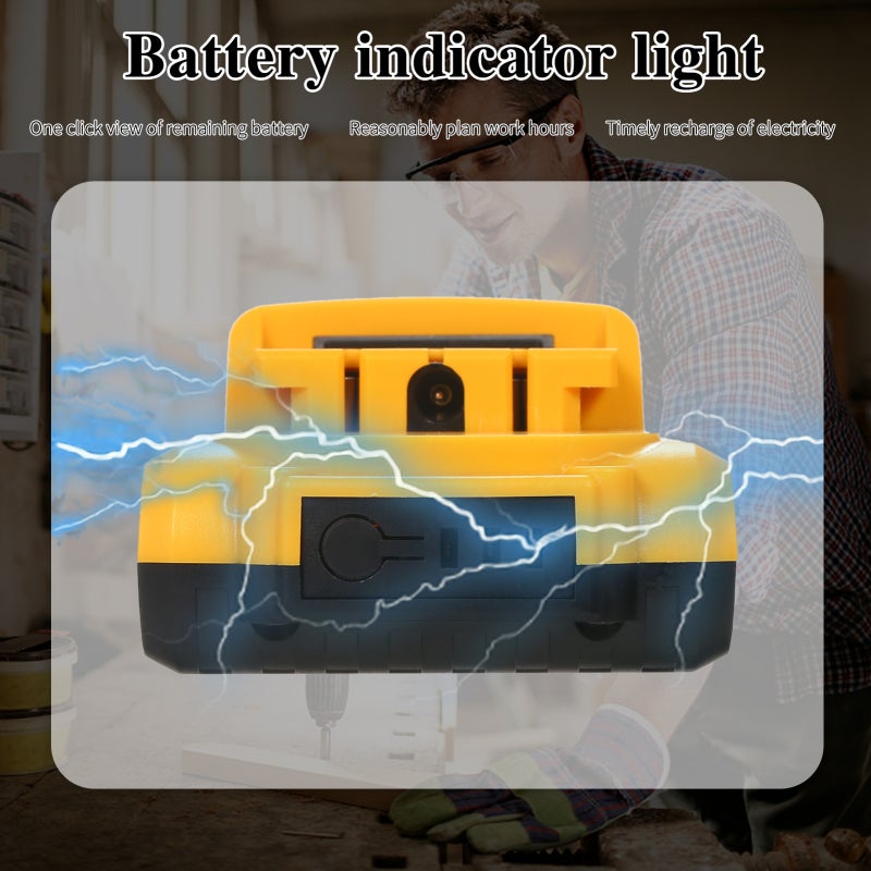 Cordless Drill Driver Kit: Yellow 21V 2X 7500mAh Lithium-Ion Batteries, 25 Position Clutch, 2-Speed Settings - Fast Charger, Ergonomic Anti-Slip Handle, LED Light, All-In-One Accessories for Home DIY - Image 3