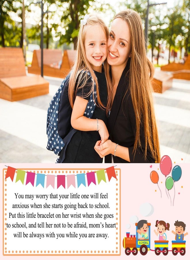 UPROMI First Day of Second 2nd Grade Bracelet, Back to School Gifts Stuff Mommy and Me Mom Mother Daughter Bracelets First Day of School Gift - Image 2