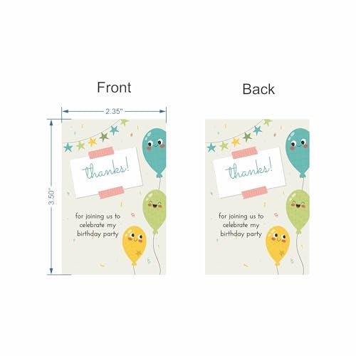 Bookworm Thank You Gift Cards & Tags | Pack of 60 for Birthday Return Gifts (Pack of 60) - Image 4