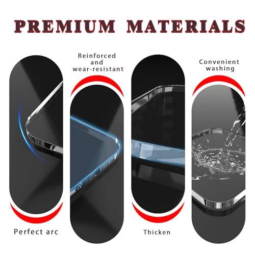PITBVO 2 PCS Acrylic Coasters, Aesthetic Drink Coaster for Coffee Table, Clear Heat-Resistant Decorative Plates for Home Office Desk, Scratch-Proof Cup Protector for Kitchen Bar (Square 4'' 2 Pcs) - Image 4