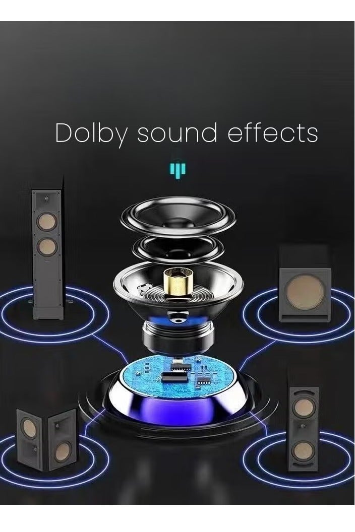 ARUWA Mini Portable Bluetooth Speaker Wireless Stereo Pairing with Built-in Microphone,Travel Speaker for Phone/PC/Tablet, Metal Enclosure Minimalism Design M3 (Gold) - Image 4