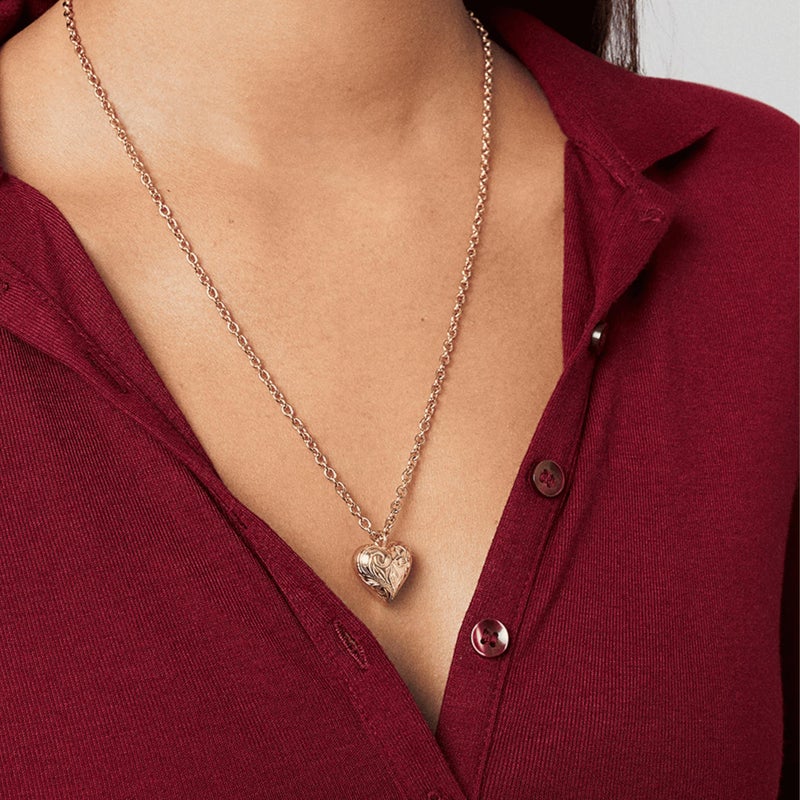 Hey Harper Gold Heart Pendant Necklace For Women Trendy - Daphne Alice Necklace14K Golden PVD Coating Waterproof & Sweatproof Non Tarnish Jewelry Chain Necklaces - Image 4
