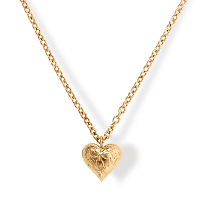 Hey Harper Gold Heart Pendant Necklace For Women Trendy - Daphne Alice Necklace14K Golden PVD Coating Waterproof & Sweatproof Non Tarnish Jewelry Chain Necklaces - Image 1