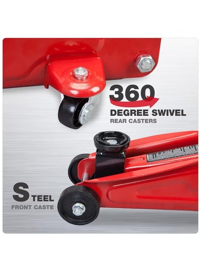 Generic Hydraulic floor car jack with a capacity of 2 tons, equipped with a bag for easy carrying and storage  - Image 4