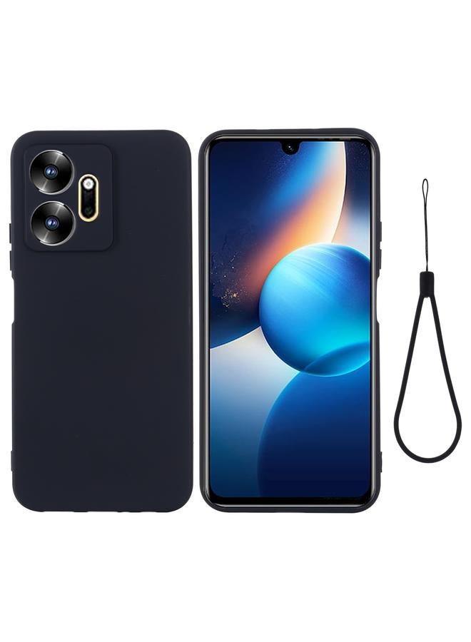 S-TOP Case For Infinix Zero 20 X6821 Pure Color Liquid Silicone Shockproof Phone Case - Image 1