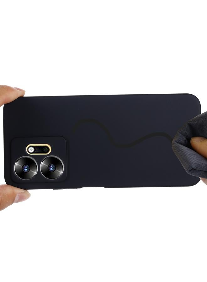 S-TOP Case For Infinix Zero 20 X6821 Pure Color Liquid Silicone Shockproof Phone Case - Image 4