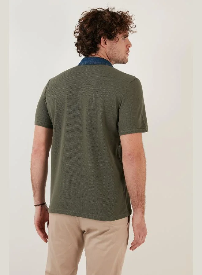 Buratti  Buratti 100% Cotton Buttoned Regular Fit Polo Collar T Shirt Men's POLO COLLAR T SHIRT 5902134 for Men | Best Price UAE