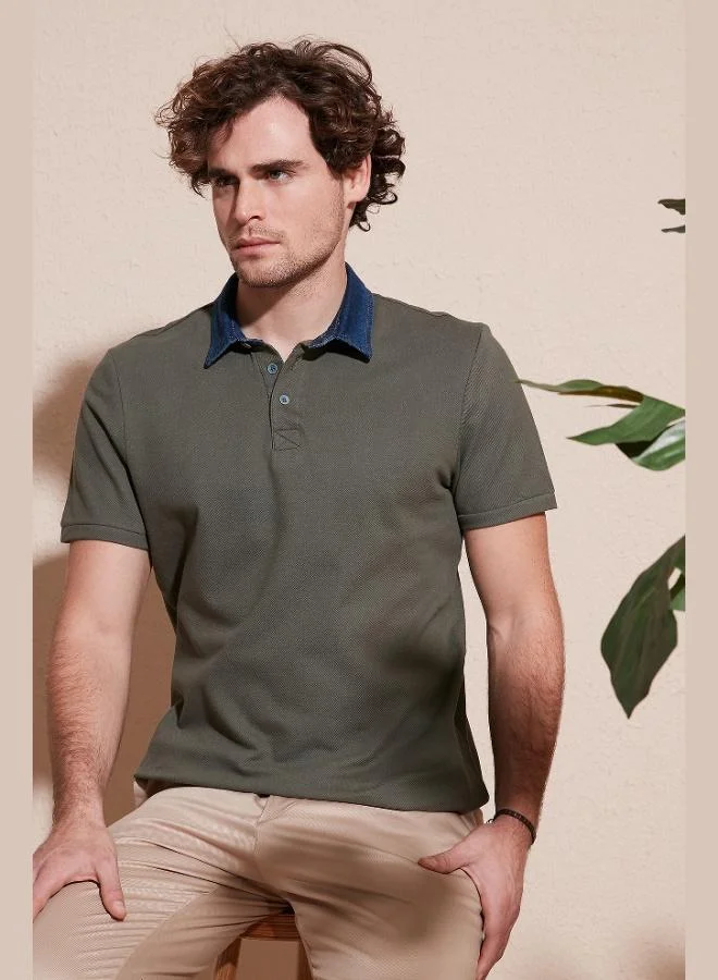 Buratti  Buratti 100% Cotton Buttoned Regular Fit Polo Collar T Shirt Men's POLO COLLAR T SHIRT 5902134 for Men | Best Price UAE